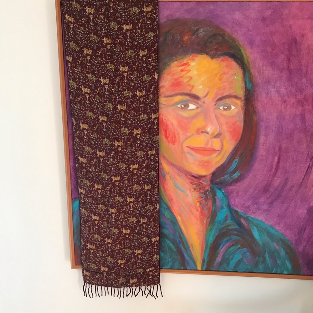 Men’s scarf, Salvatore ferragamo, cashmere & silk